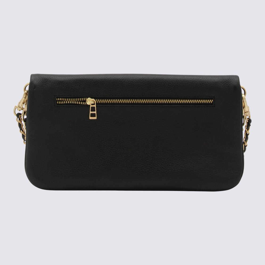 Zadig & Voltaire Black And Gold Leather Shoulder Bag