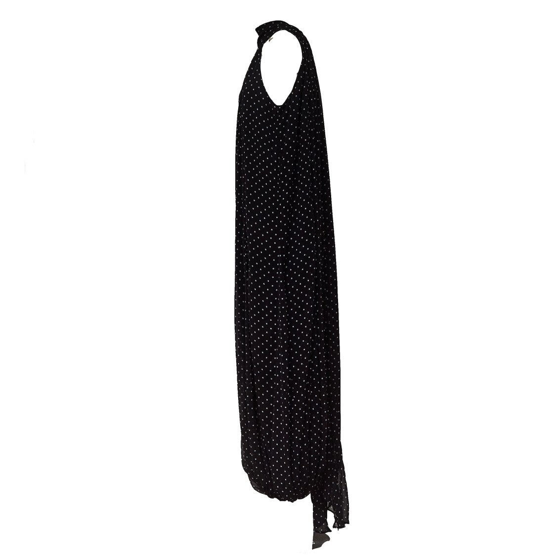Rotate Lightweight Chiffon Balloon Jumpsuit With Halterneck Design
