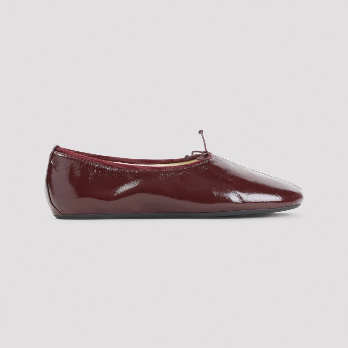 Phoebe Philo Glossy Burgundy Ballerina Flats