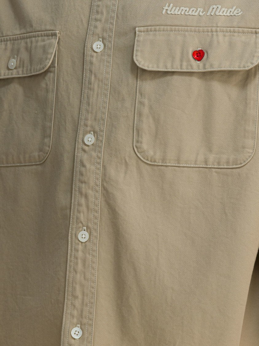 Human Made Overshirt Jacket With Print