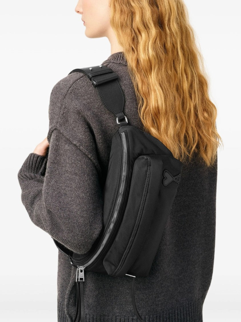 Ami Black Marcel Bumbag With Adjustable Strap