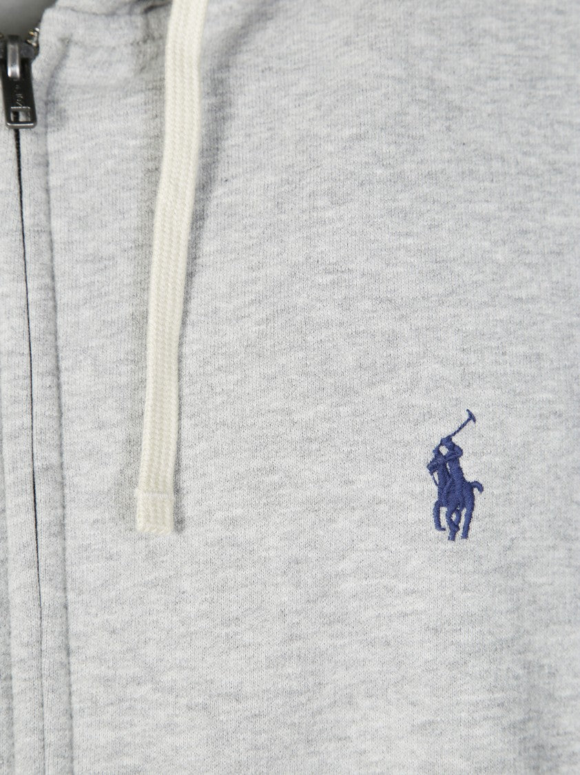Polo Ralph Lauren Light Grey Zip-Up Hoodie
