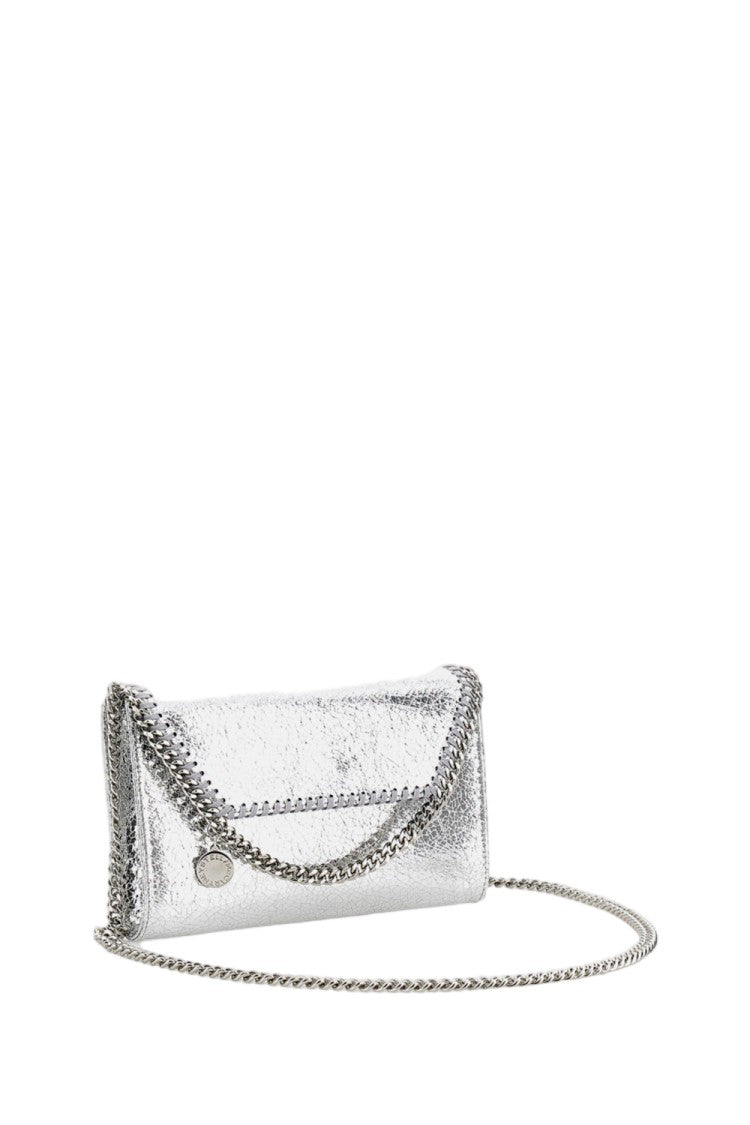 Stella Mccartney Envelope-Style Clutch With Diamond-Cut Chain Trim