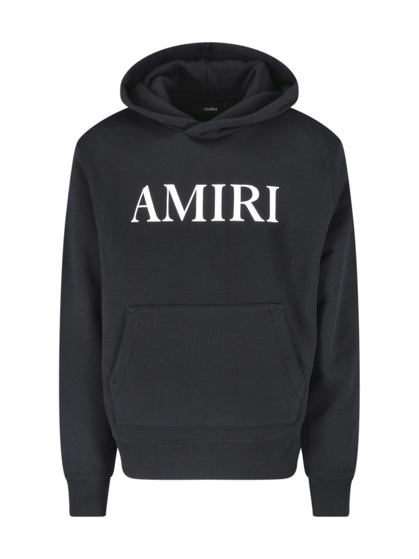 Amiri Black Core Logo Cotton Hooded Sweatshirt