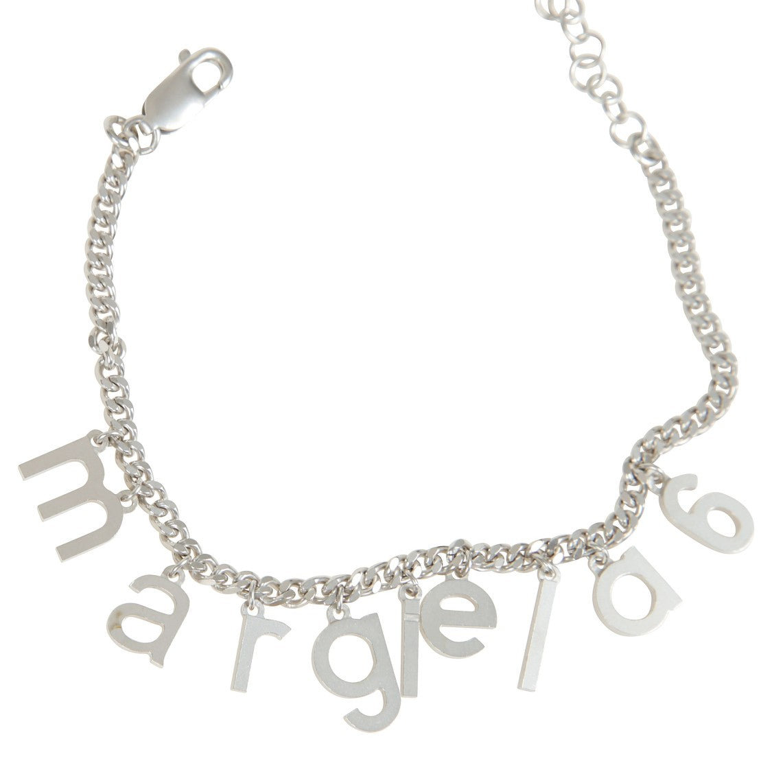 Mm6 By Maison Margiela Silver Logo Chain Bracelet