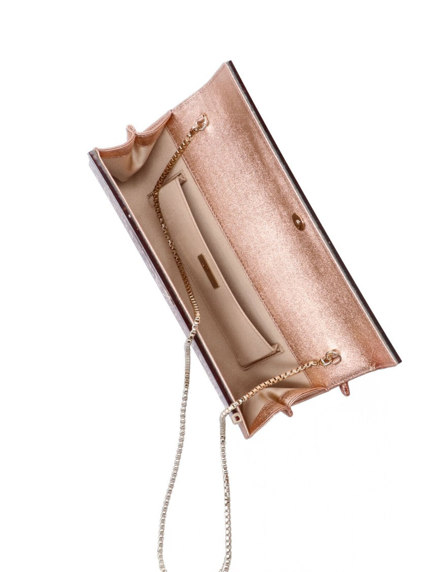 Jimmy Choo Pink Sweetie Acrylic Glitter Clutch