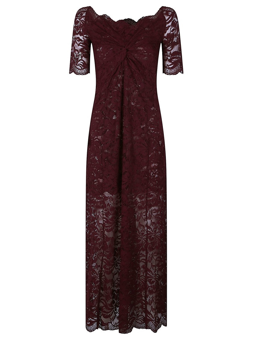 Rabanne Off Shoulder Floral Lace Dress