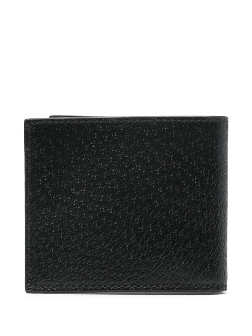Gucci Black Gg Marmont Bi-Fold Card Wallet