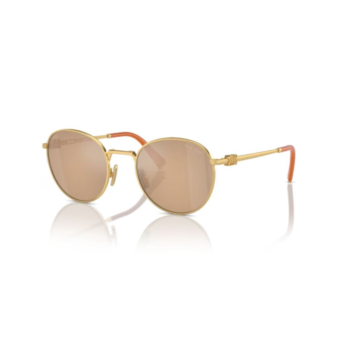Miu Miu 55Zs Sole Round Metal Frame Sunglasses