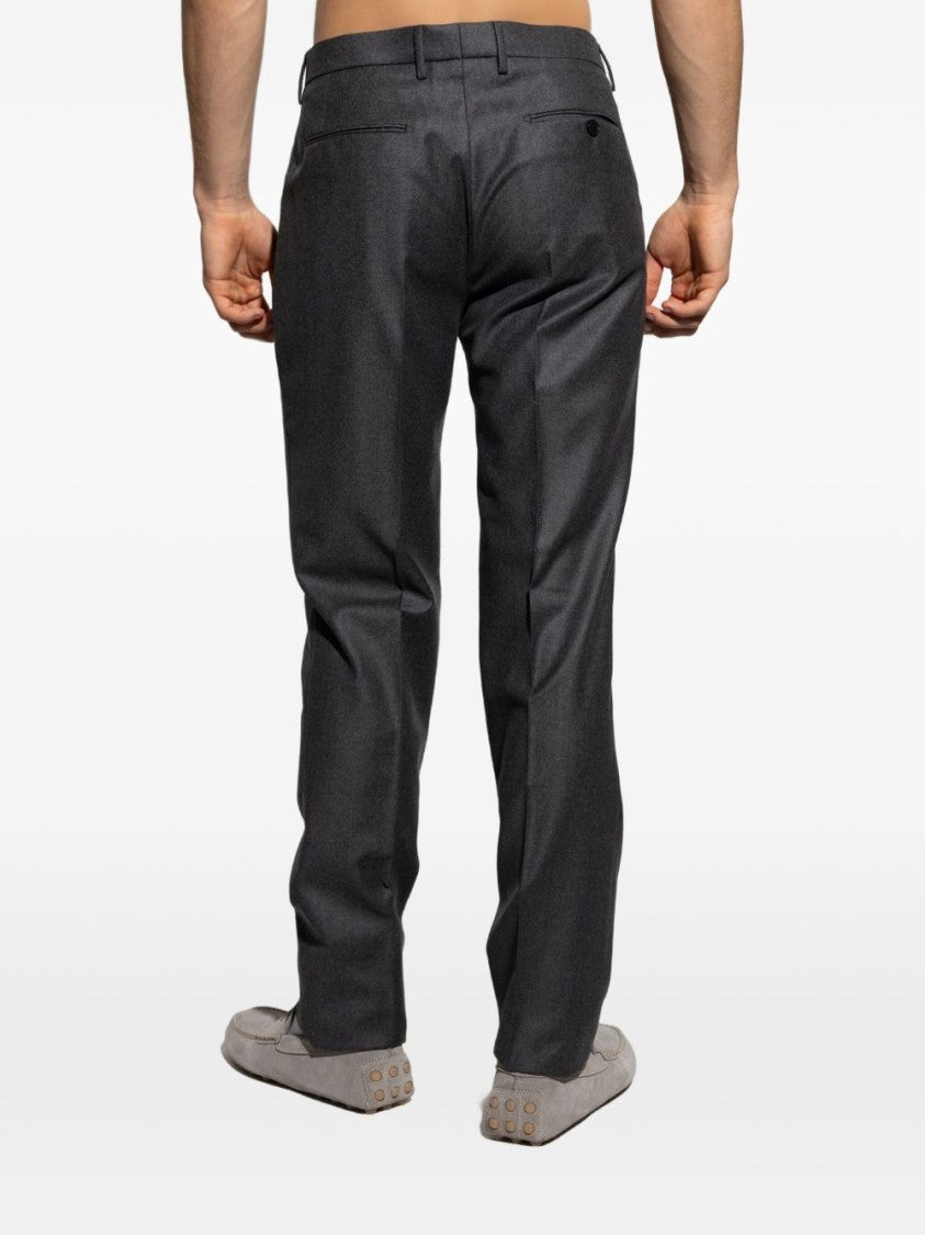 Etro Grey Wool Flannel Trousers