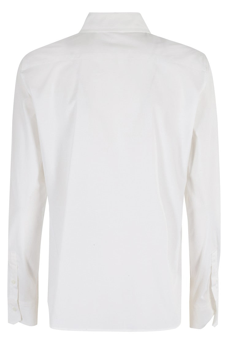 Seventy Classic White Poplin Shirt With Regular Collar
