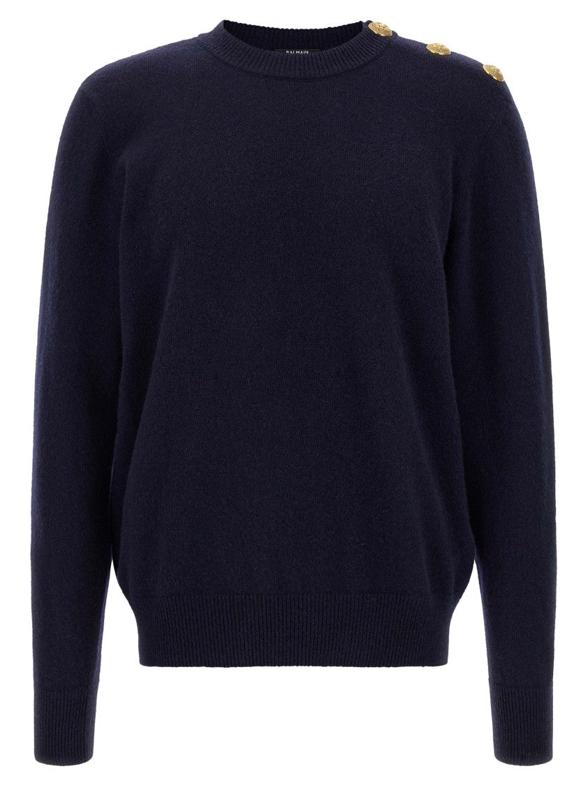 Balmain 'Leone Catena' Button Sweater