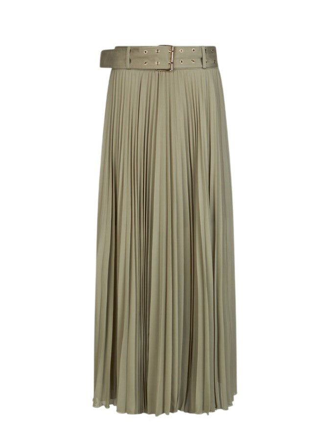 Liu Jo Long Gabardine Pleated Skirt