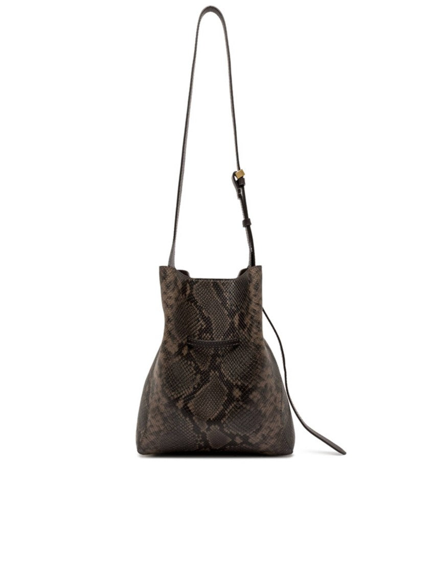 Gianni Chiarini Textured Medium Bucket Bag With Drawstring Closure