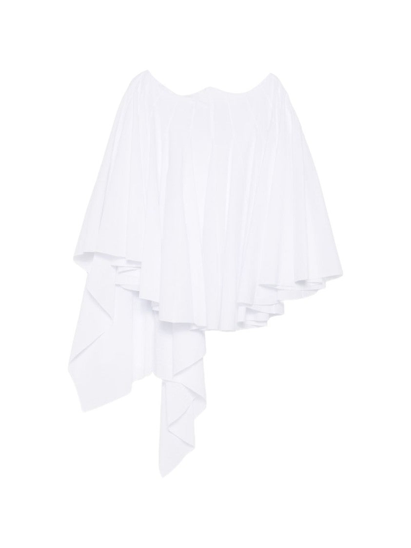 Jacquemus White Layered Asymmetric Open Back Dress
