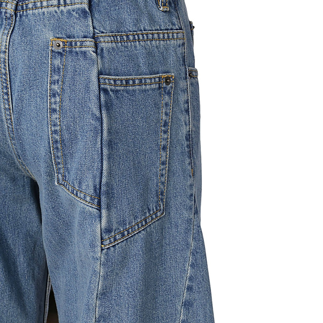 Maison Margiela Light Blue Stonewashed Wide-Leg Jeans