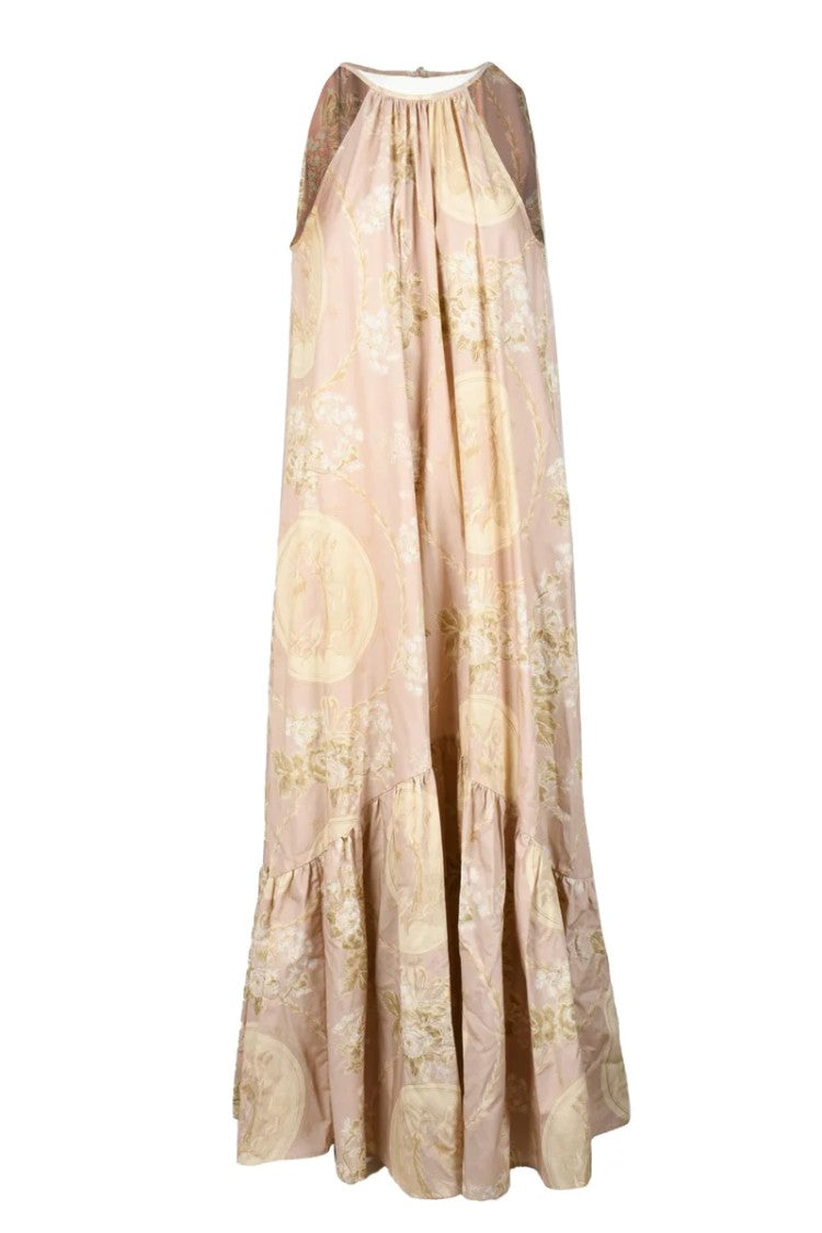 Semi Couture Long Cotton Dress - Pink