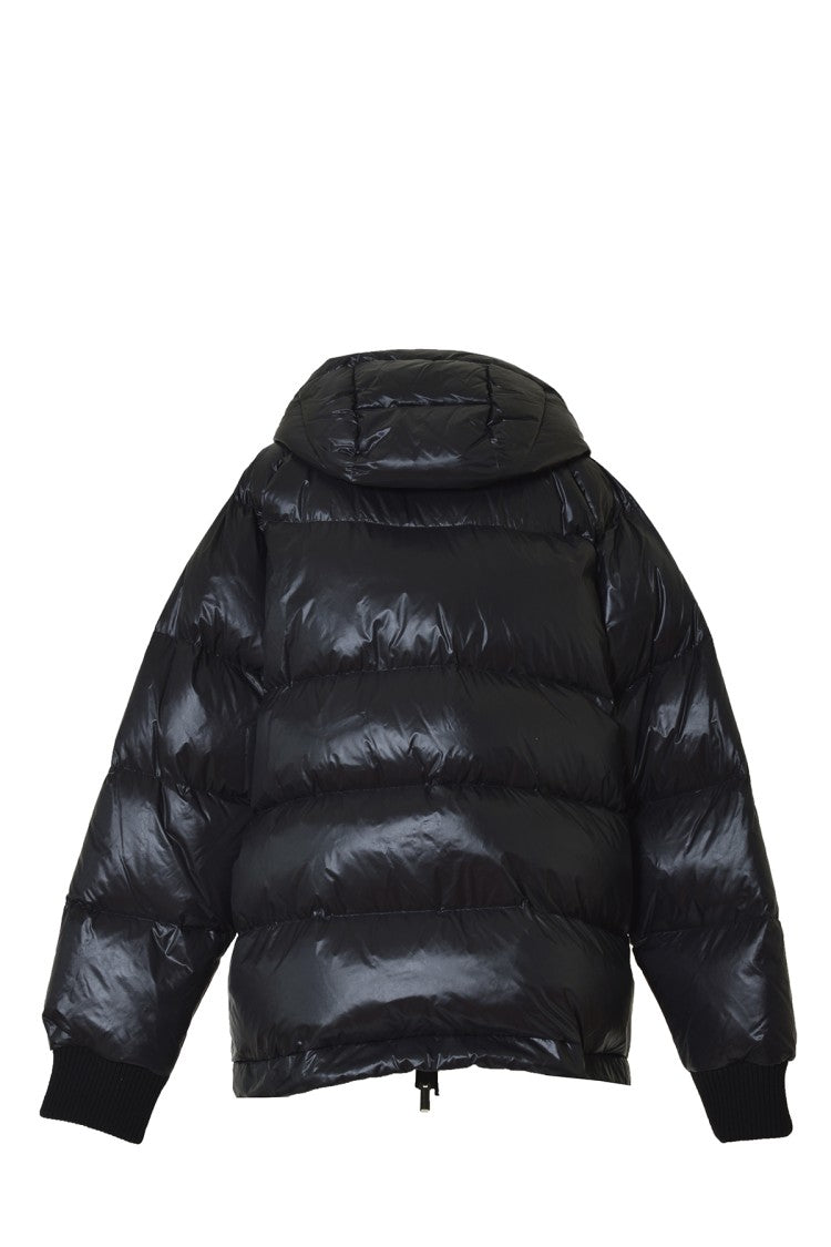 Dsquared2 Crest Down Jacket In Black Nylon