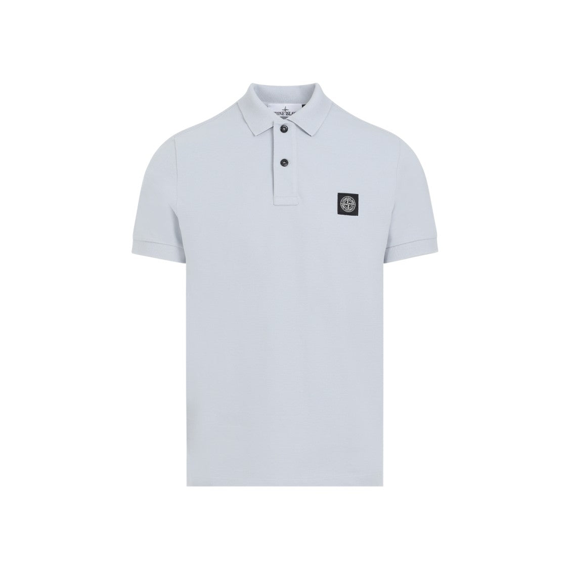 Stone Island Sky Blue Cotton Polo