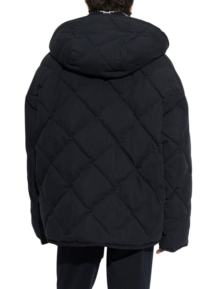 Dolce & Gabbana Black Quilted Polyester-Blend Jacket