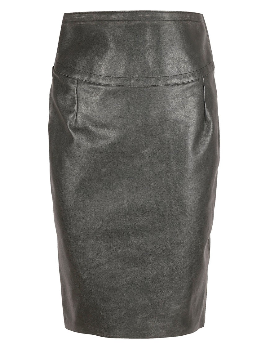 Givenchy Fitted Calf Leather Skirt