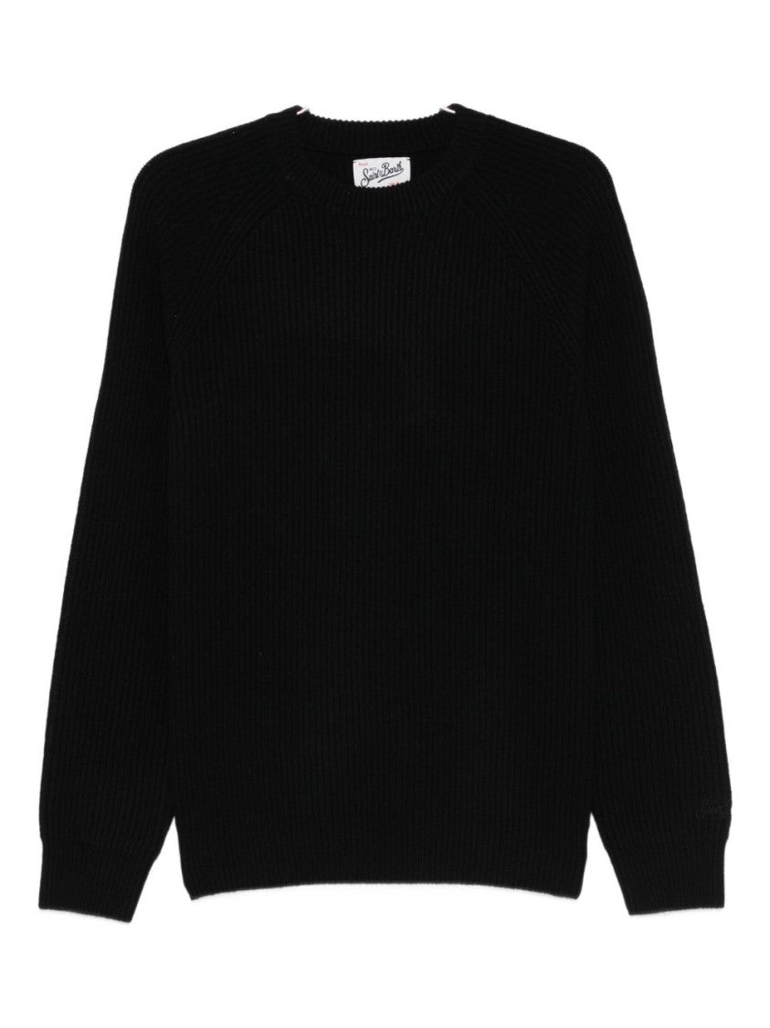 Mc2 Saint Barth Ribbed Knit Sweater With Crew Neckline