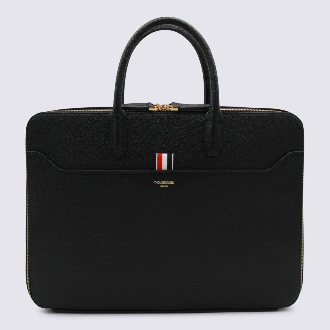 Thom Browne Black Top Handle Bag