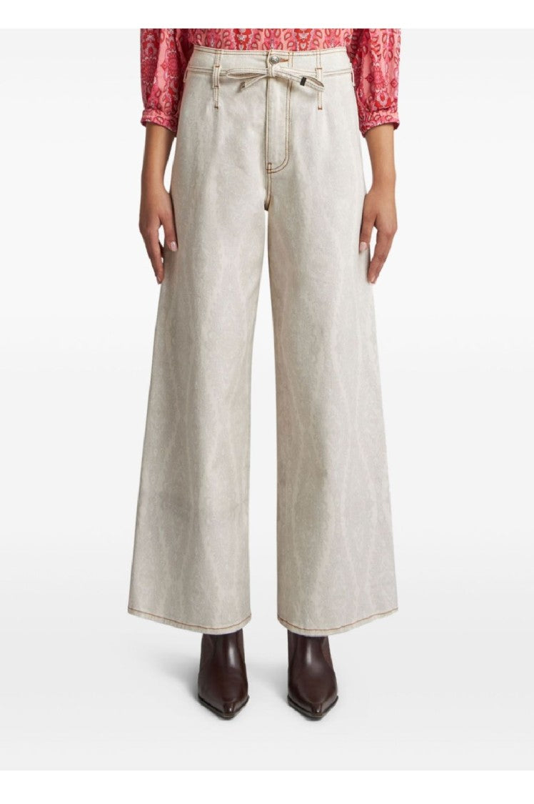 Etro Wide-Leg Denim Jeans With High Waist