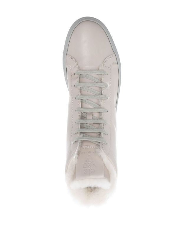Eleventy High-Top Sneakers In Smooth Cow Leather