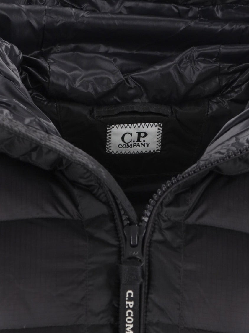 C.P. Company Logo Puffer Jacket – Blue