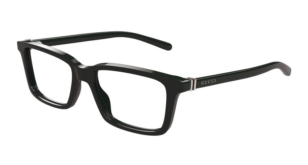 Gucci Green Metallic Accents Oversized Square Eyeglasses
