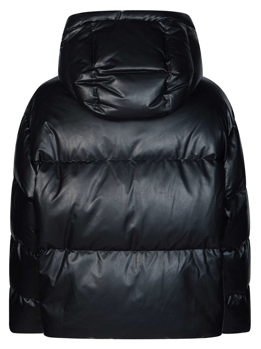 Mm6 By Maison Margiela Hooded Concealed Closure Down Jacket