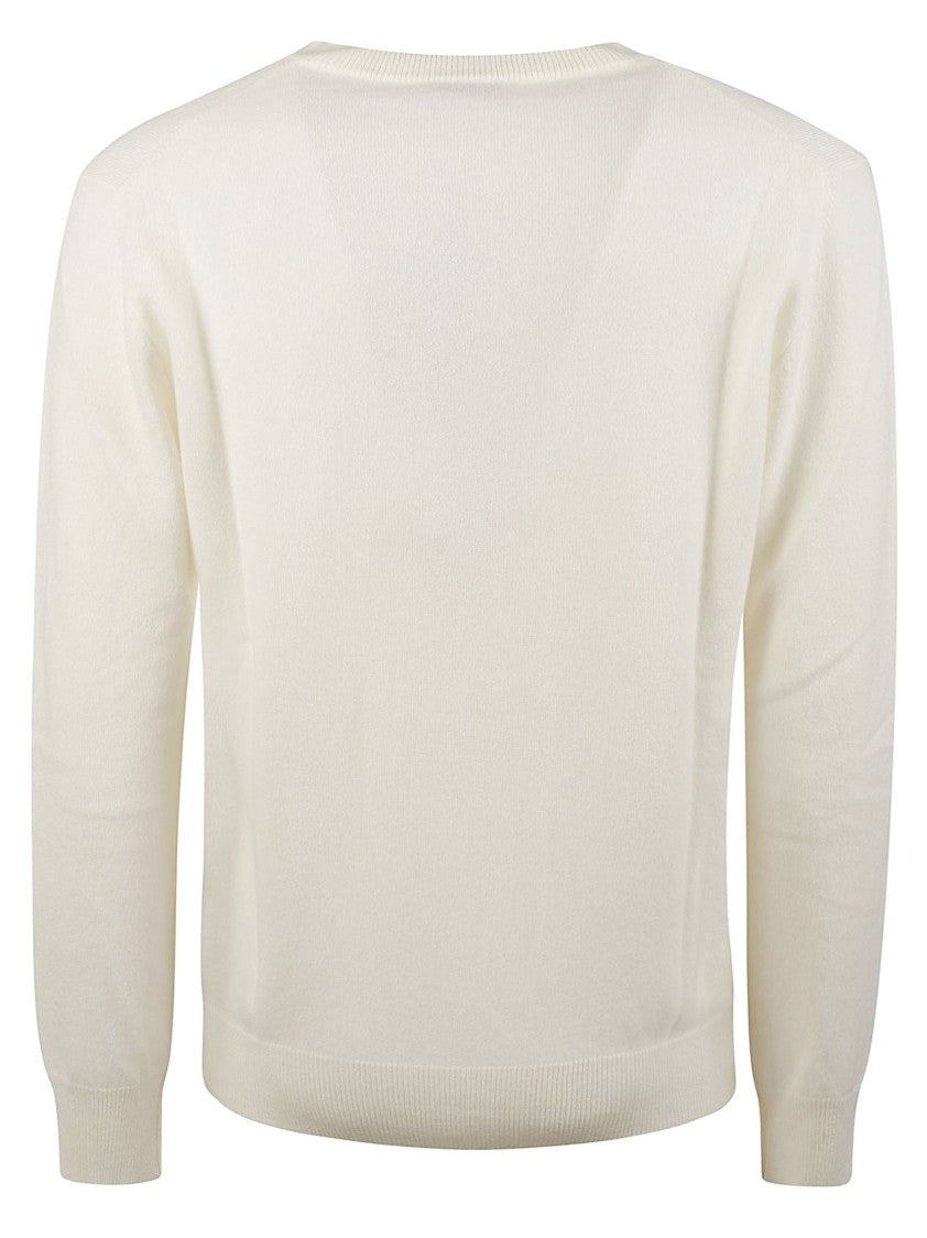 Altea V-Neck Ribbed Pure Cashmere Sweater