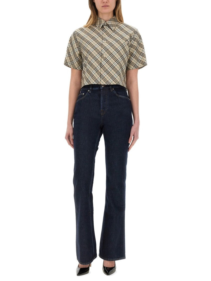 Burberry High-Waisted Straight Jeans