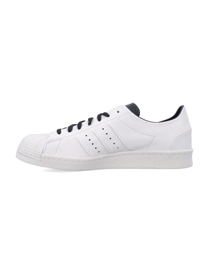 Y-3 Premium Leather Sneakers With Rubber Shell Toe