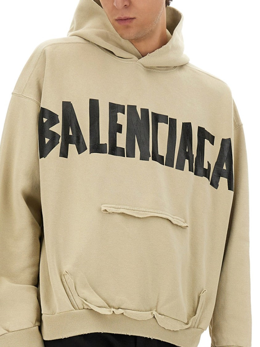 Balenciaga Tape Type Relaxed Oversized Logo Sweatshirt