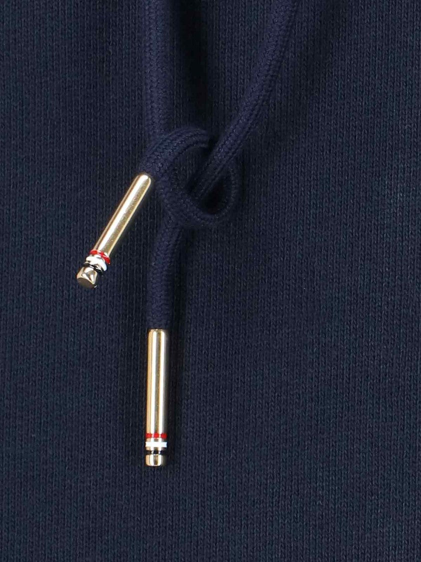 Thom Browne "Loopback Stripe" Hoodie – Navy