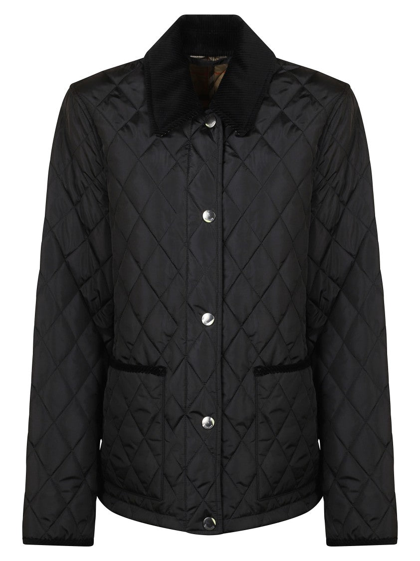Burberry Tailored Quilted Black Coat