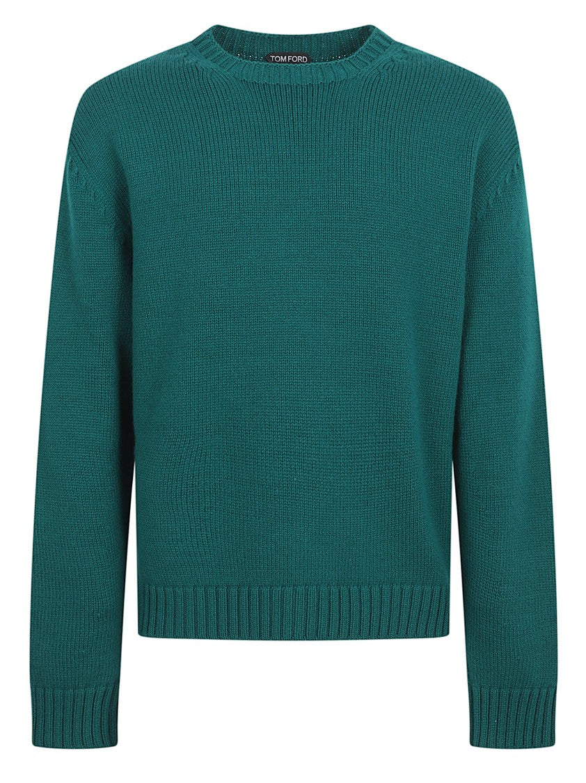 Tom Ford Classic Crew Neck Sweater In Luxurious Wool-Cashmere Blend