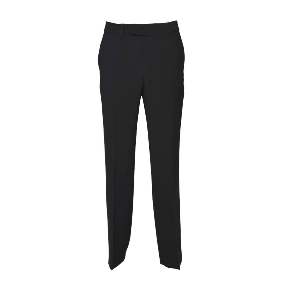 Aspesi Black Crepe Cady Trousers