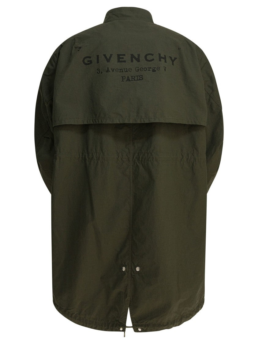 Givenchy Cotton-Polyamide Blend Parka With Minimalist Design