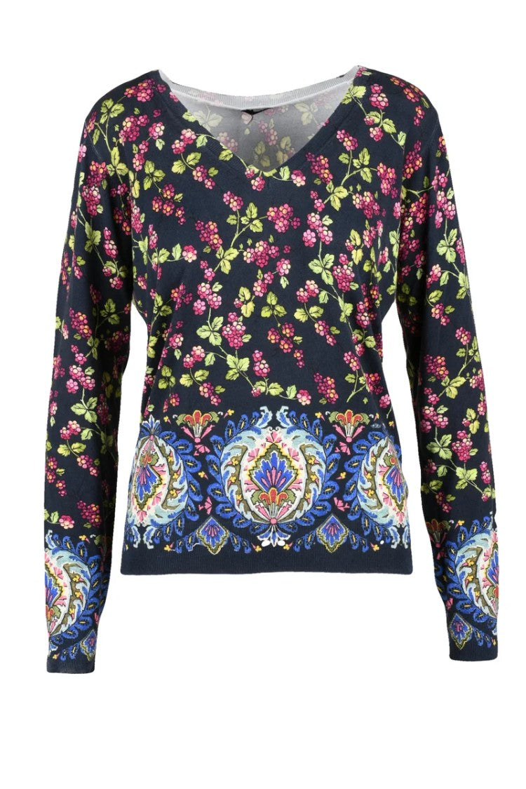 Etro Under Jacket Silk Elastane - Blue/Pink