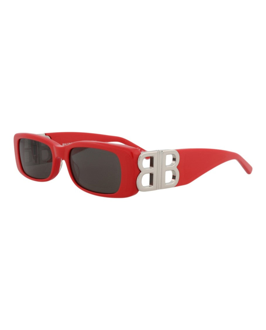 Balenciaga Square-Frame Recycled Acetate Sunglasses With Metallic Accents