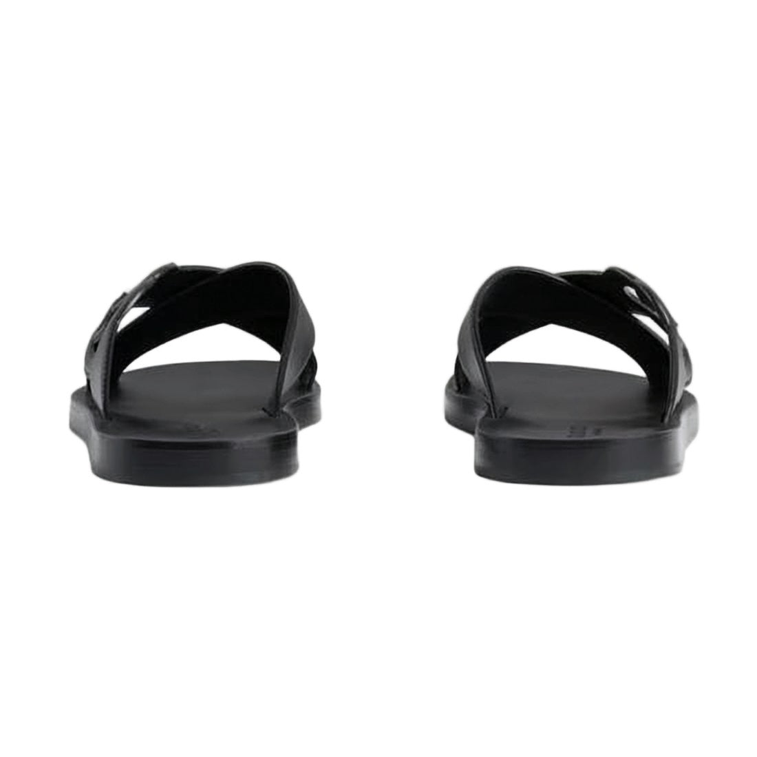 Gucci Black Leather Cross-Strap Gucci Sandals