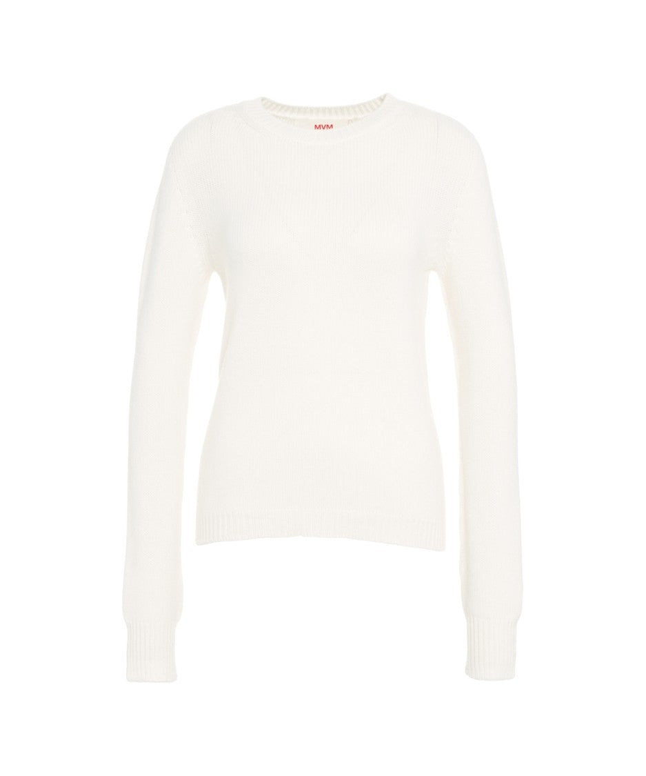 Mvm Round Neck Knit Sweater