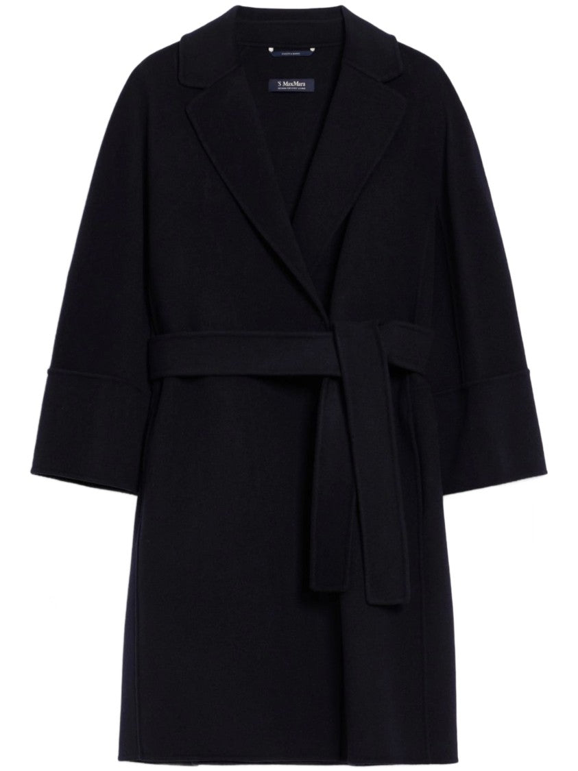 Max Mara Arona Belted Wrap Mid-Length Coat