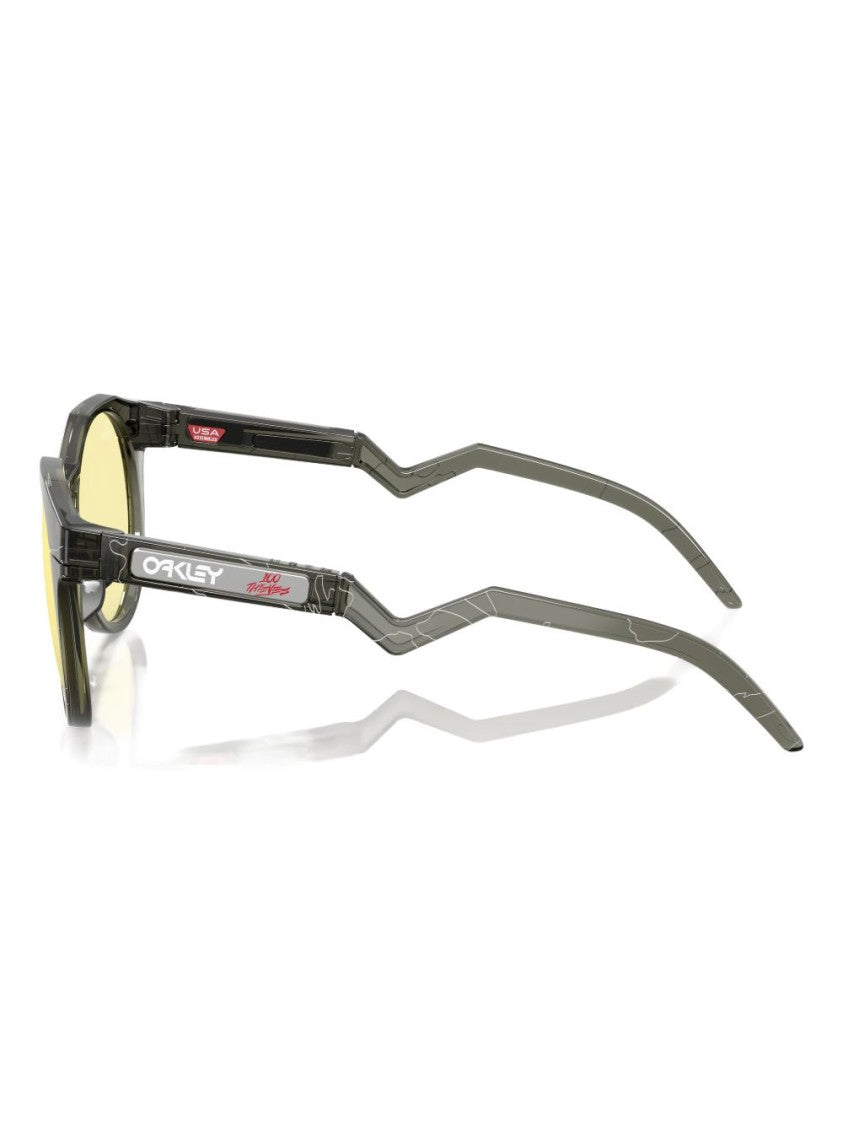 Oakley Round Frame Sunglasses With Grey Tinted Lenses