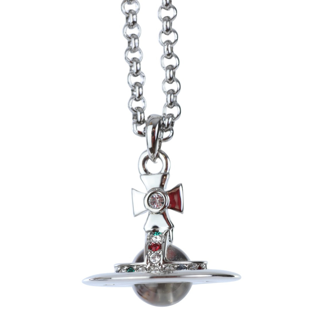 Vivienne Westwood Platinum Brass Metal Necklace