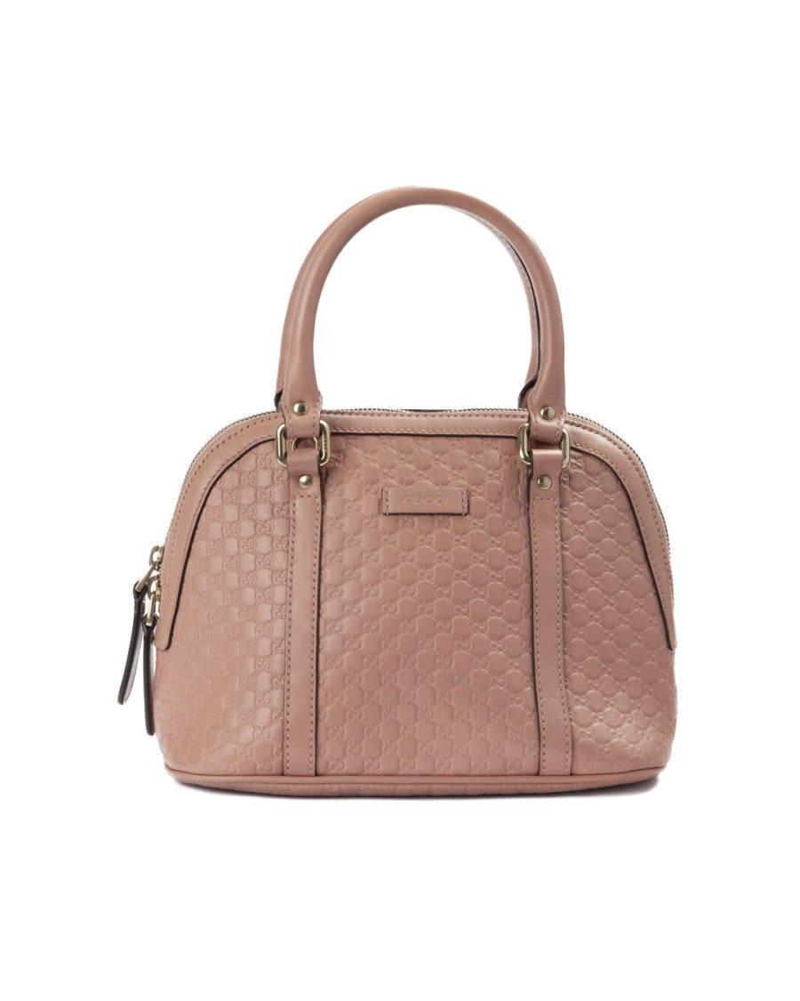 Gucci Pink Microguccissima Small Leather Dome Bag