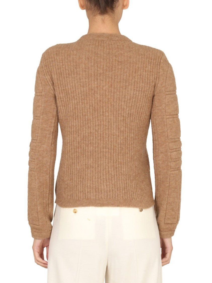 Max Mara Stretch Mohair Yarn Knit Sweater